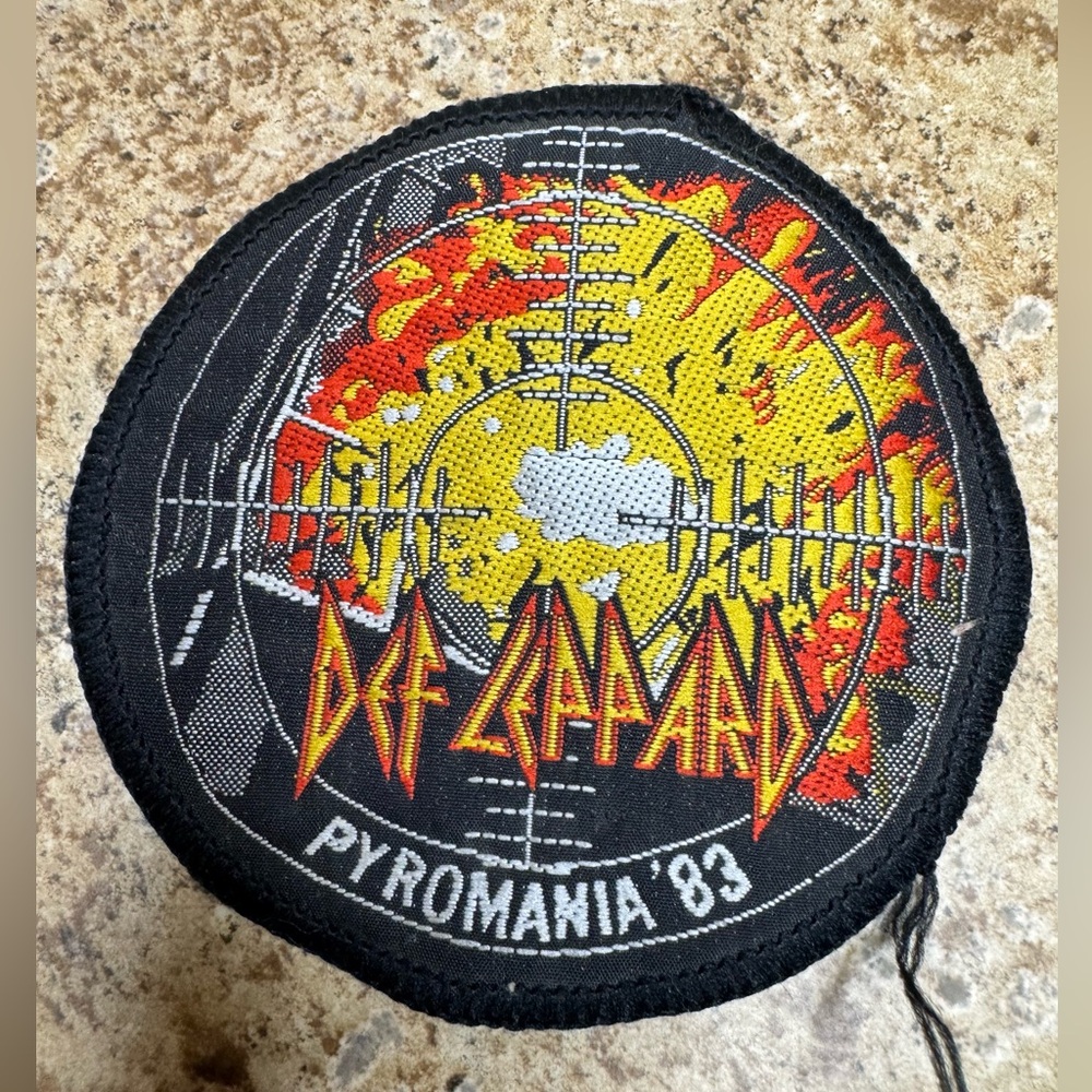 RARE Vintage Authentic Def Leppard Pyromania 1983 Patch